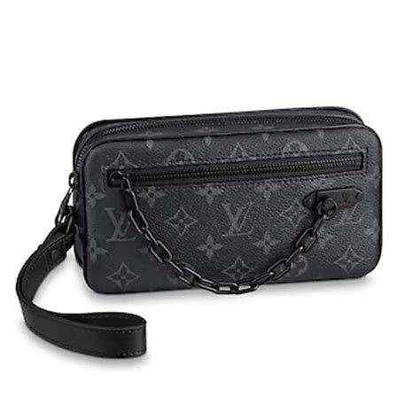 LOUIS VUITTON Monogram Eclipse Pochette Volga.